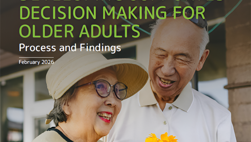 older people with flowers